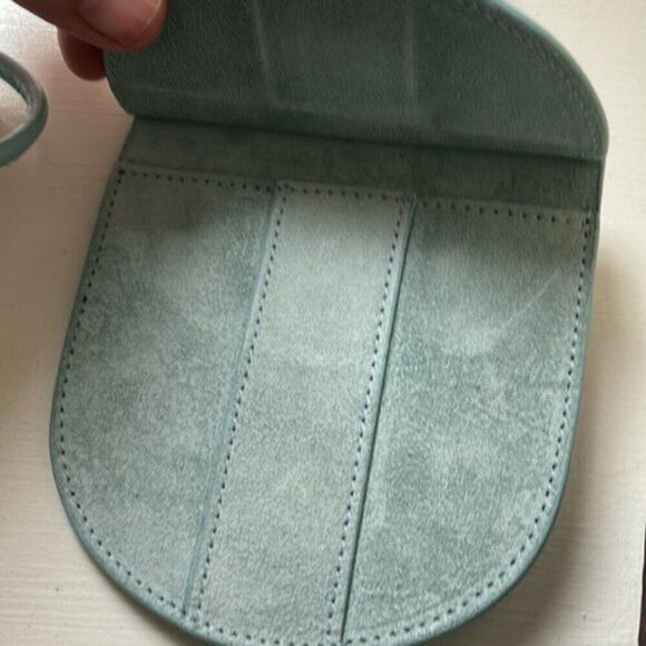 Palm Angles small suede cross body bag turquoise - Picture 6 of 9